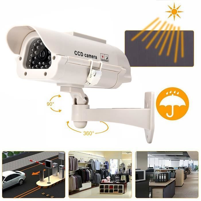 URB Caméras Factices Factices à énergie Solaire avec Lumière LED Caméra — free download
