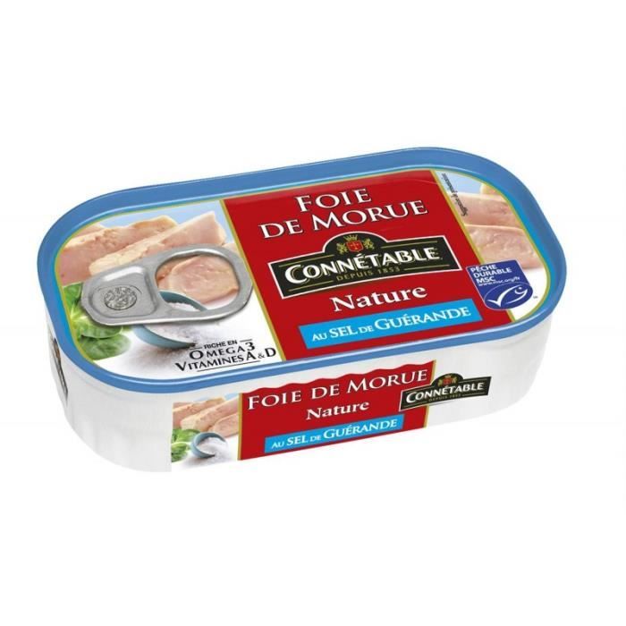 CONNETABLE - Foie De Morue Nature Au Sel De Guerande