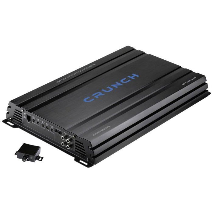Crunch GPX4400.1D Ampli auto numérique 1 canal 4400 W Réglage volume/basses/aigus adapté pour (marque automobile): Univ