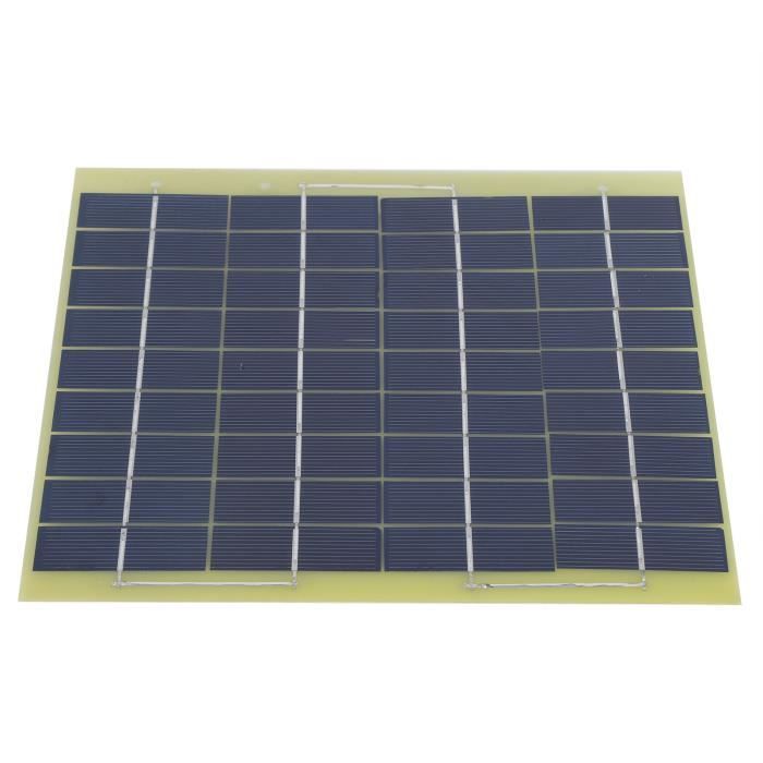 Panneau solaire 6W Panneau Solaire en Silicium Polycristallin 6W 18V Chargeur de Batterie Portable Pliable pour Voiture