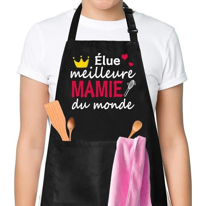 Tablier Mamie Idée Cadeau Mamie Original Cadeau Grand Mere Noel Anniversaire Cadeau Fete Des