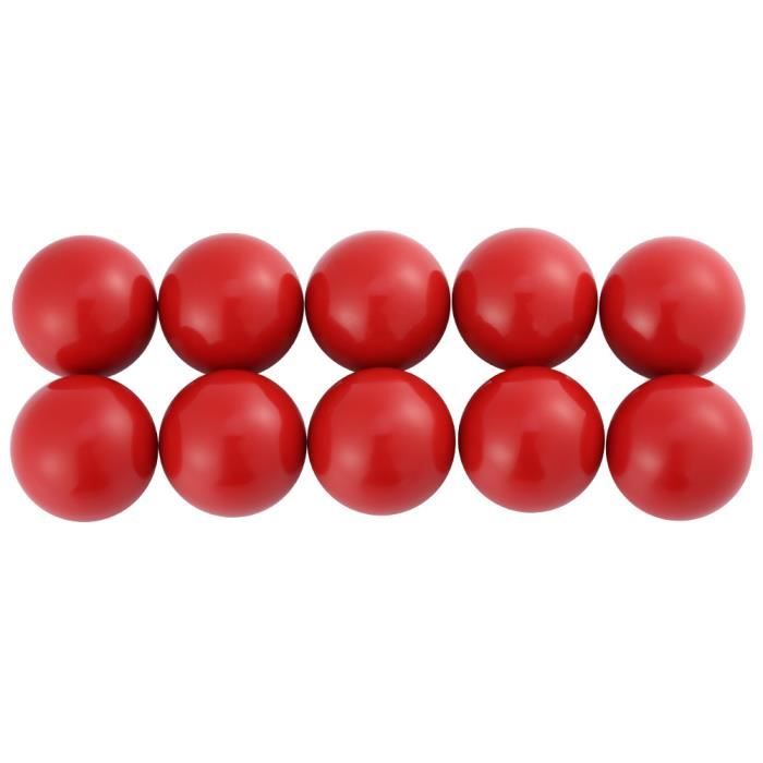 6 Poignées Bouton Boule Plastique Rouge - Filetage Femelle M6 - 25mm - Uxcell