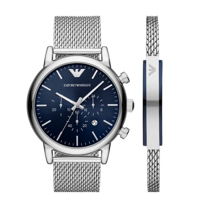 Montre Homme EMPORIO ARMANI en Acier Gris 226393 Achat vente