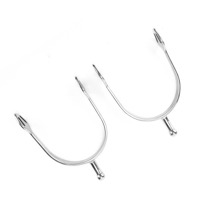Paire D'Éperons D'Équitation Anglais – Taille 12*8*2 Cm, En Acier, Neufs