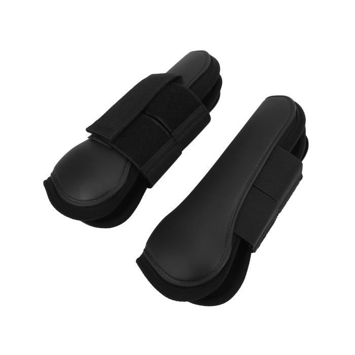 Cyrank Guêtres De Tendon Cheval - Bottes Protection Sabot Avant Ouvert - Absorption Chocs Saut (#2)