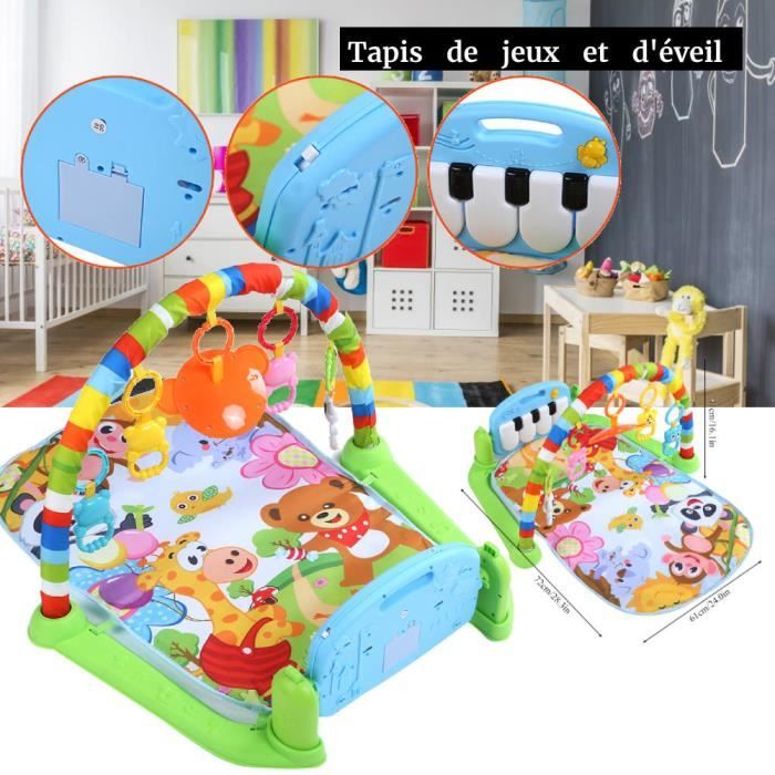 Tapis D Eveil Bebe De Play Piano Gym Avec Centre D Activite Musique Et Sons Mil11 Cdiscount Puericulture Eveil Bebe