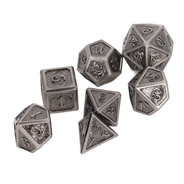 Dés De Montre De Poche - Jeu De Dés En Alliage, Style Vintage, Avec étui, Pour Jeux De Rôle, Fêtes, Cadeau