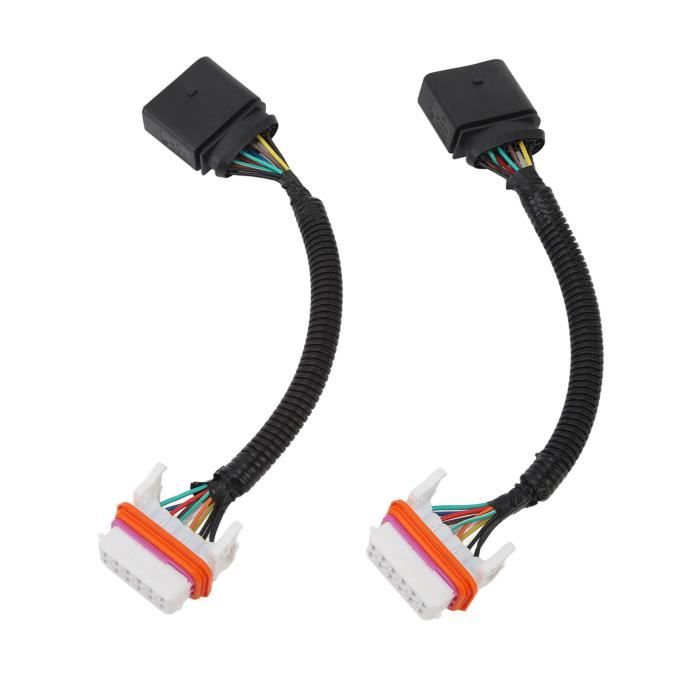 Adaptateur De Faisceau De Câblage De Phare Connecteur De Faisceau De Câblage De Phare 2 Pièces Pour Phare Hid Auto Feux