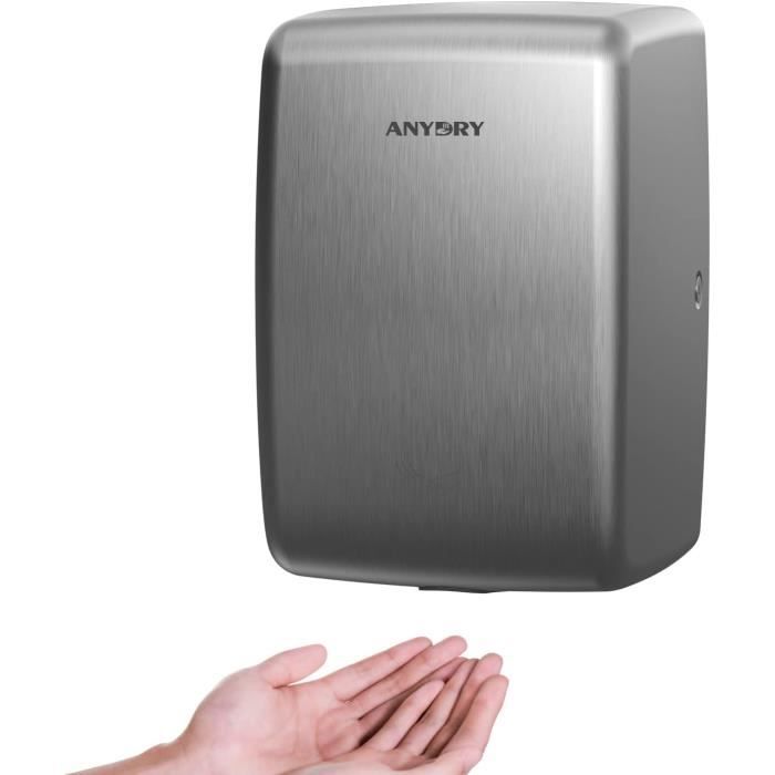 Sèche-Mains Vitech En Acier Inoxydable - Séchage Rapide 9 Secondes, 25000 Tr/min, 950W - Infrarouge, Anti-Vandalisme - Pour Salle De Bains Publique, Restaurant