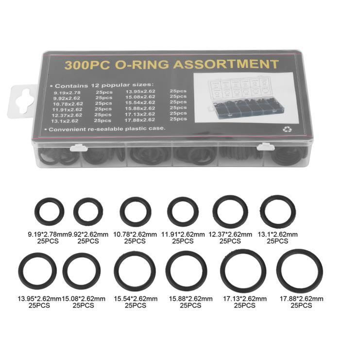 270PCS Joints Toriques Kit 18 Taille Pour Rechange Hydraulique Climatisation Bonne Étanchéité Sur Des Raccords D'arrosage - Auto