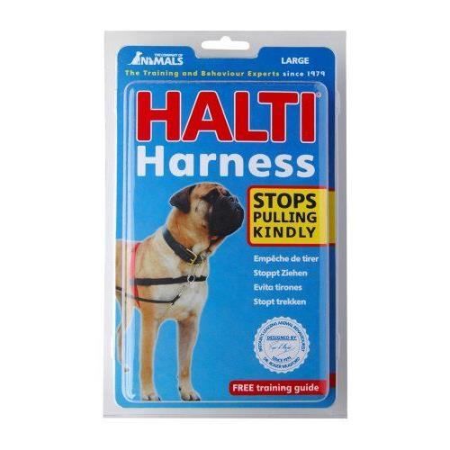 Halti Harnais pour Chien Anti-Traction Rouge et Noir Taille L Halti Harnais pour Chien Anti-Traction Rouge et Noir Taille L
