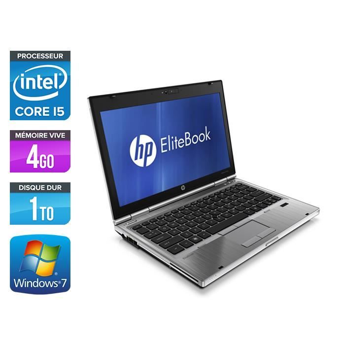 Top achat PC Portable Pc portable HP EliteBook 2560P - i5 - 4 Go - 1 To HDD - W7 pas cher