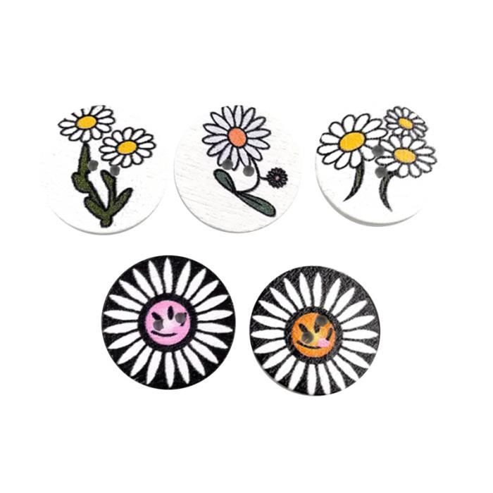 100 Boutons En Bois En Forme De Chat - 2 Trous - 30x20mm - Pour Couture, Scrapbooking, Crafts