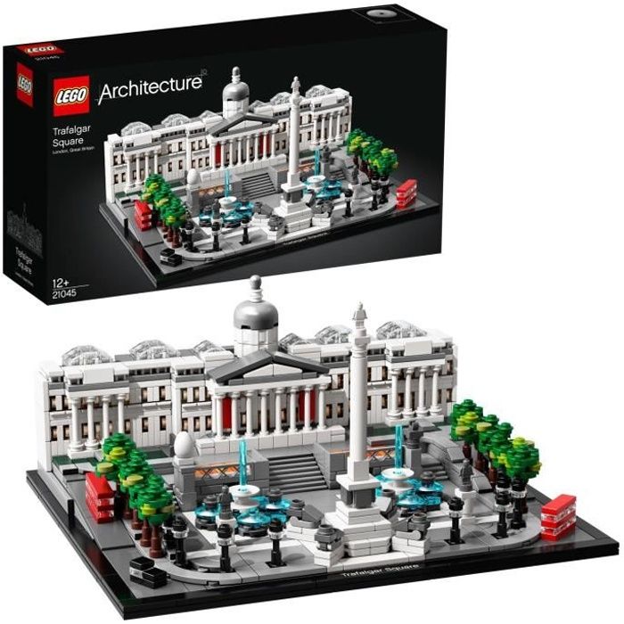 LEGO® Architecture 21045 Trafalgar Square Loisirs Créatifs Adultes Idée Cadeau pour Adolescent Souvenir
