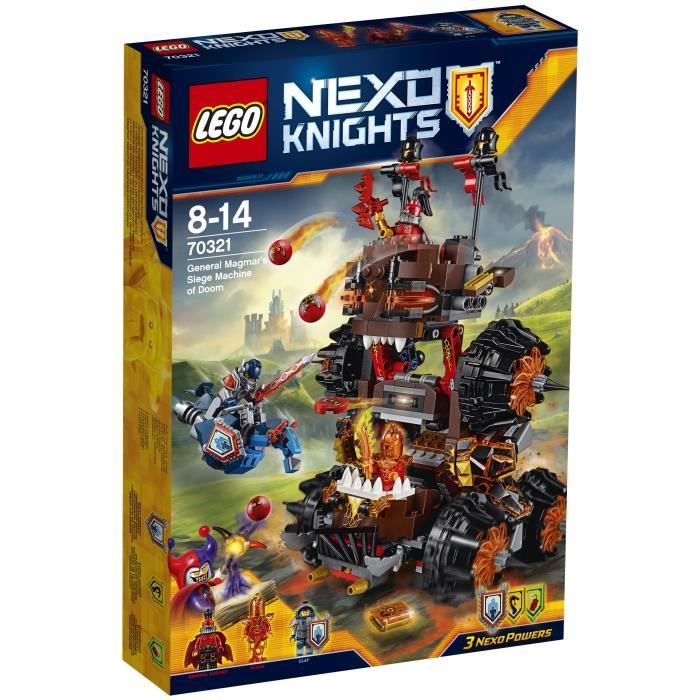 Acheter LEGO® Nexo Knights 70321 La Machine maudite du Général Magmar Reconditionné - 109,00 € LEGO® Nexo Knights 70321 La Machine maudite du Général Magmar Reconditionné - Lego reconditionné disponible sur Cdiscount Seconde Vie