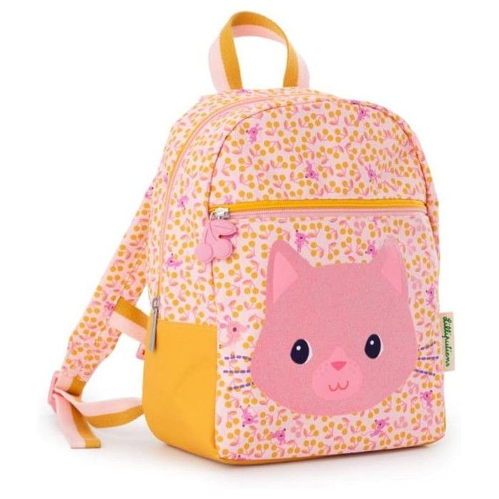 Sac à dos - LILLIPUTIENS - Jeanne le Chat - Beige - Multicolore - Enfant