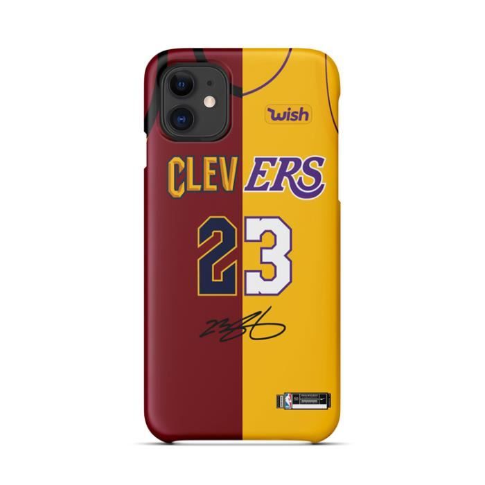 ساكو Coque iPhone 11 PRO MAX,Maillot NBA LeBron James Cavaliers Lakers ... coque iphone 7 Lebron James Face
