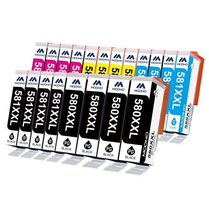Cartouches D'Encre Xxl Compatibles Avec Canon 580 581 Pgi-580 Cli-581