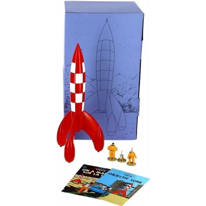 Pack De Collection La Fusee Lunaire Et Les Figurines De Tintin