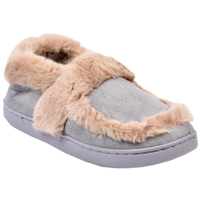 Chausson Femme COCOONING MD8661 Pantoufles Fourr es Confortables