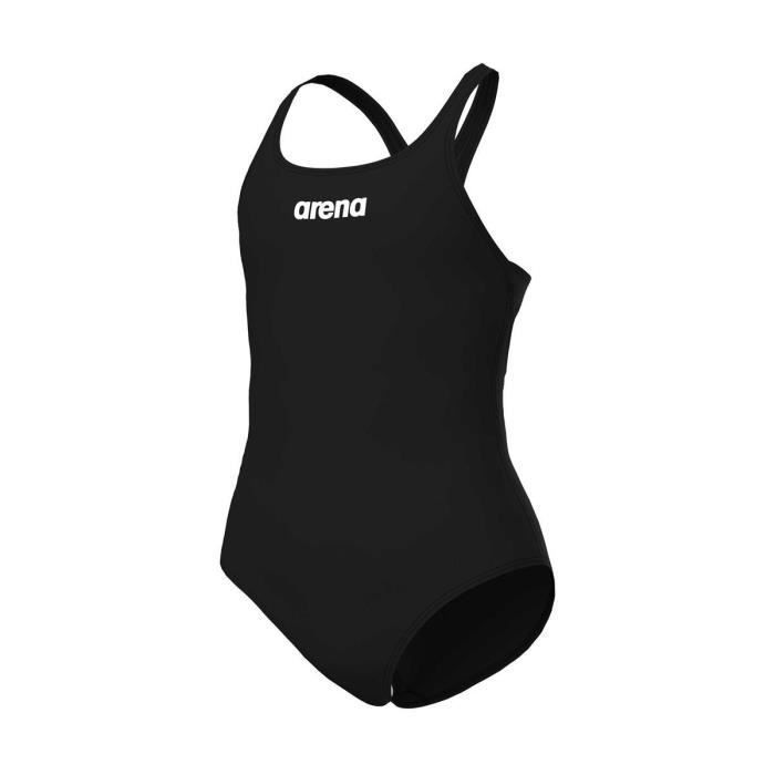 Maillot De Bain Arena Solid Lightech Junior Fille – Tissu MaxLife Résistant Au Chlore – Séchage Rapide – Protection UV50+
