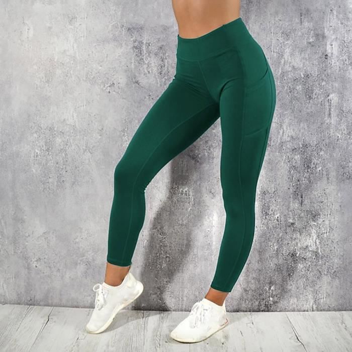 legging vert femme