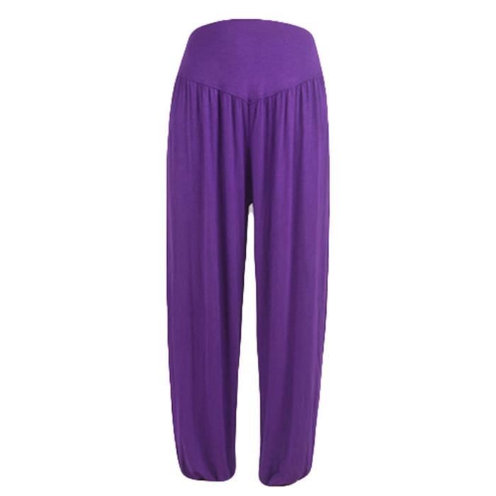 Pantalon De Sarouel De Danse De Sport De Yoga Doux Décontracté En Coton Décontracté élastique