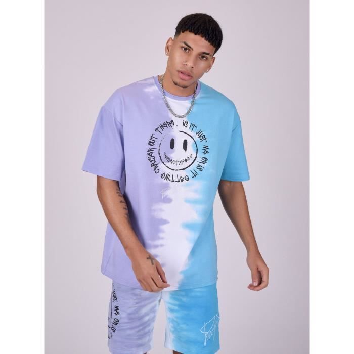 T shirt bicolore homme best sale