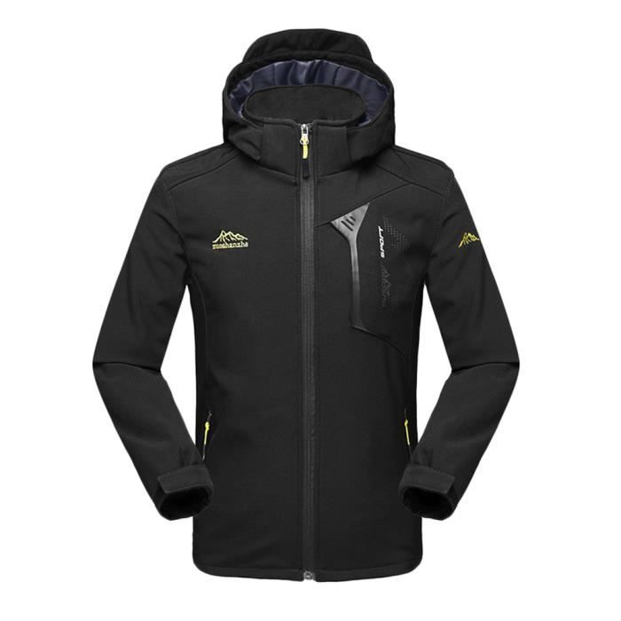 Veste Softshell Imperméable Homme Femme - Légère, Respirante, Coupe-Vent - Idéale Randonnée, Automne, Mi-Saison