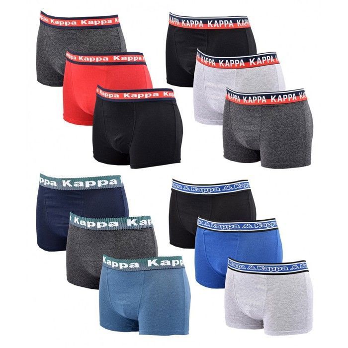 Lot De 3 Slips En Coton Noirs Unis à Coupe Fermée Et Une Taille élastiquée