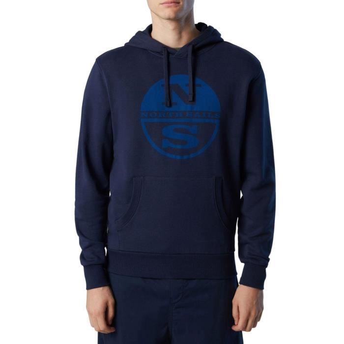 Baskets logo blanc hitch semelle liseré bleu Homme NORTH SAILS à prix