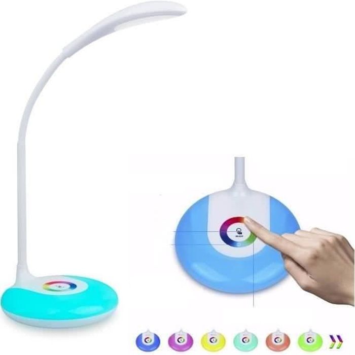 Lampe de Chevet LED - NOVHILL - NV92 - 256 couleurs - Tactile - Rechargeable