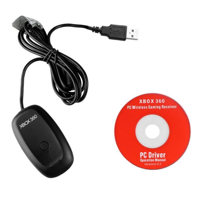 PC Gaming Adaptateur sans fil récepteur USB pour Microsoft XBOX 360 pour  Windows XP - 7-8-10
