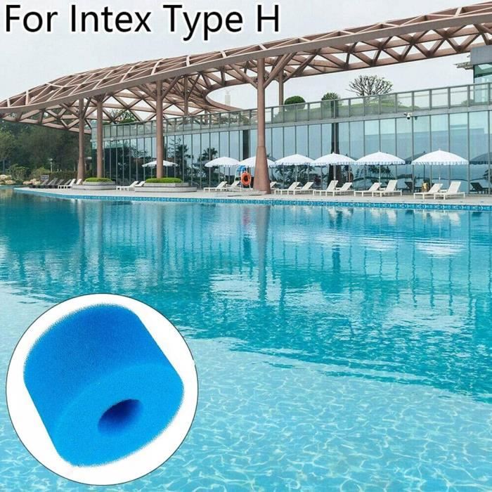 Filtre à Mousse Réutilisable Pour Piscine Intex Type H - Éponge Lavable Remplace Cartouche Papier - Pour Pompe Filtre