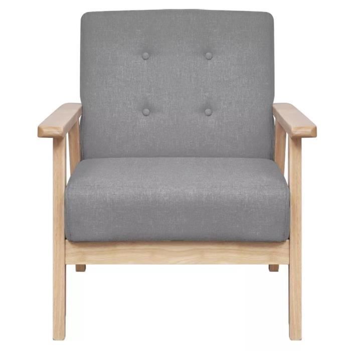 Fauteuil Tissu Gris Clair Fauteuil Scandinave Fauteuil De Jardin Fauteuil Relax
