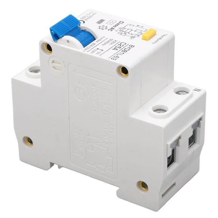 Disjoncteur Différentiel 1P+N 230V AC - Courbe C, 6-32A - Protection Fuites Et Surintensités - HOHOVYVY - 7