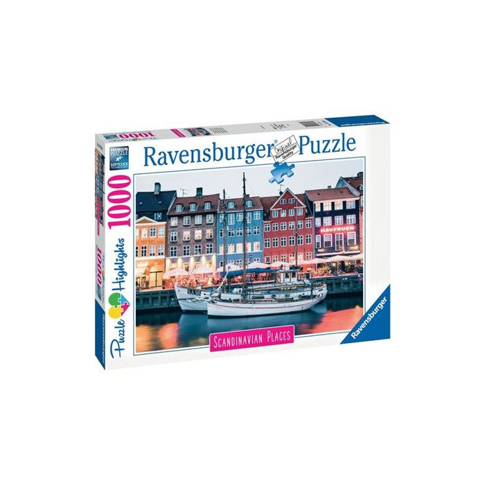 Puzzle 1000 pièces Ravensburger Nyhavn Copenhague Puzzle 1000 pièces Ravensburger Nyhavn Copenhague