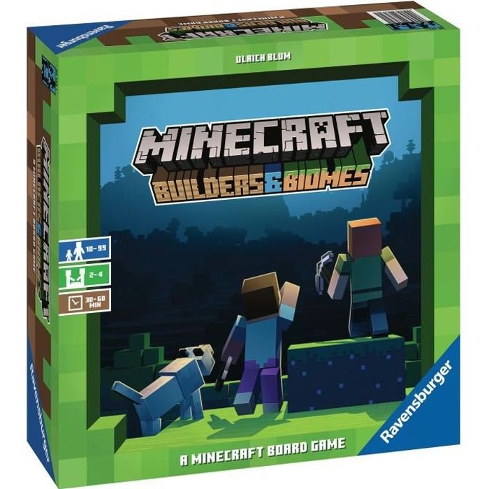 Minecraft Builders & Biomes - Jeux Societe - 26132 Jeu Société Issu Du Vidéo Multilingue (français Inclus)