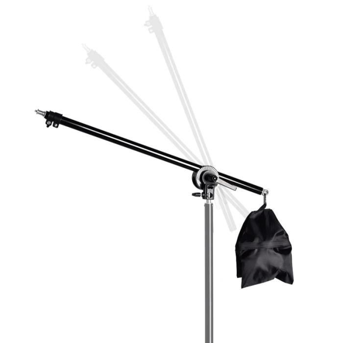 Kit Support Bras Télescopique Avec Trépied DynaSun H2258 W957 - Pour Réflecteurs 75-175 Cm, Hauteur Max 250 Cm
