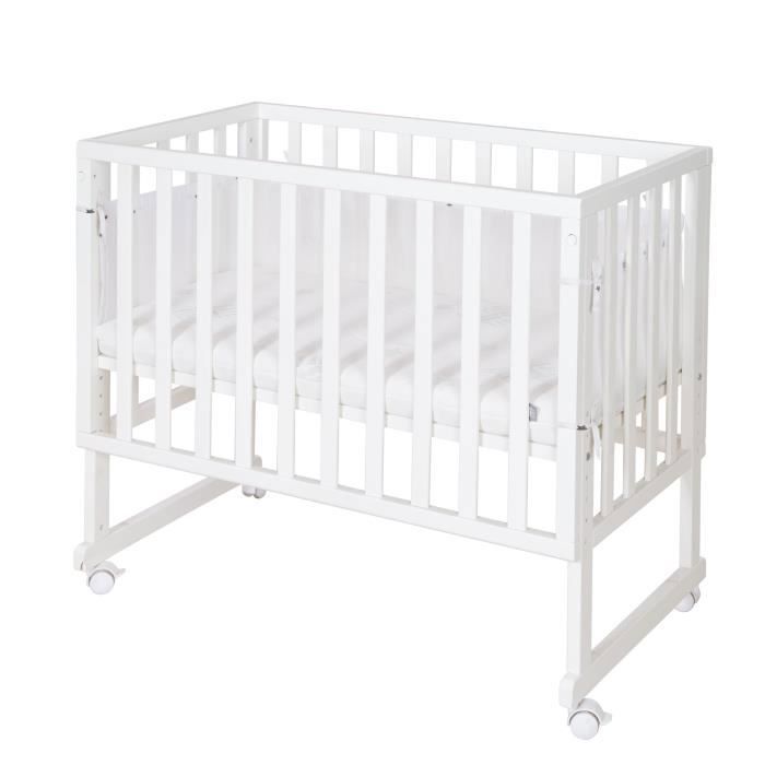 Berceau Cododo 3en1 Avec Matelas Et Accessoires Sternenzauber Grau Blanc