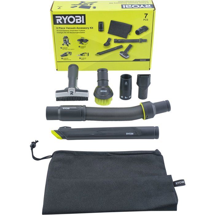 Ryobi Kit accessoires automobile - RAKVA04 - 6 accessoires - Nettoyage véhicule