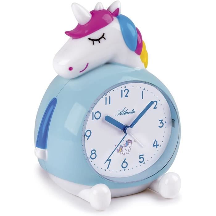 Réveil Enfant Analogique Sans Tic-tac Pour Fille Garçon Avec Veilleuse - 5