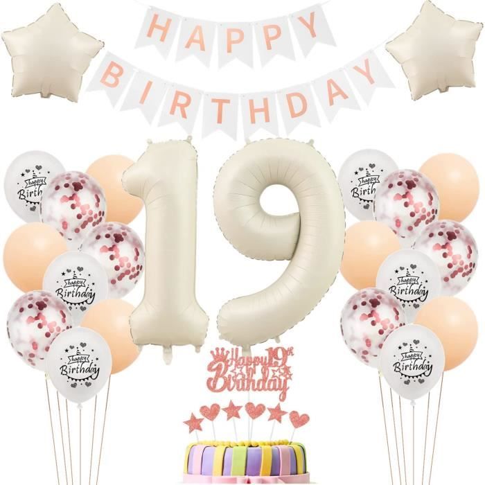 Couronne Et Écharpe 19e Anniversaire Fille - Tiare Princesse Or Rose Cristal Et Écharpe It's My 19th Birthday