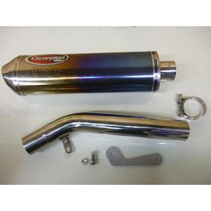 Silencieux pot échappement Scorpion Flame Titanium moto Kawasaki Z750  2007-2012 - Cdiscount Auto