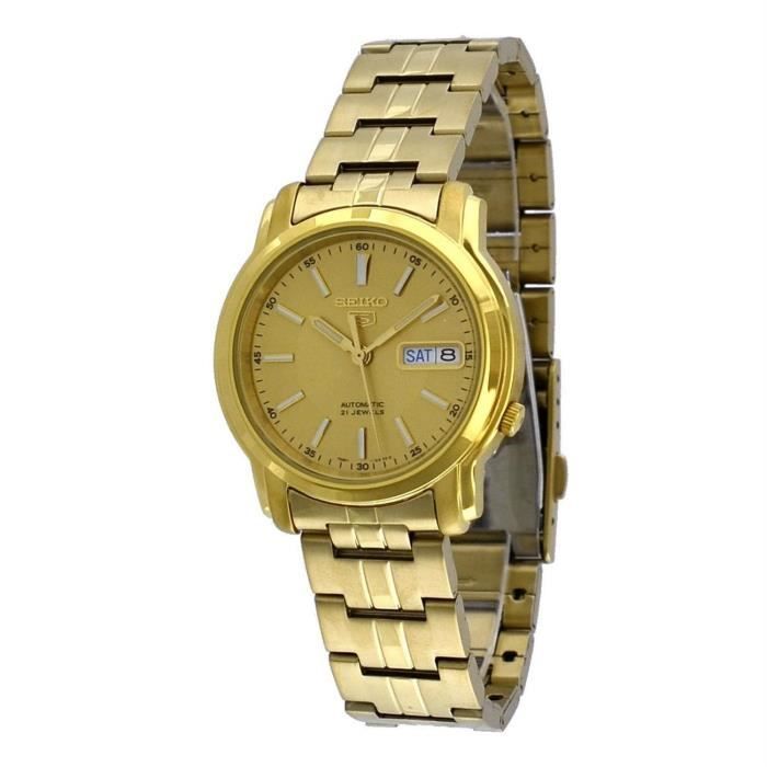 Montre - SEIKO - SNKL86K1 - Automatique - Acier Inoxydable - Doré 38mm Montre - SEIKO - SNKL86K1 - Automatique - Acier Inoxydable - Doré 38mm