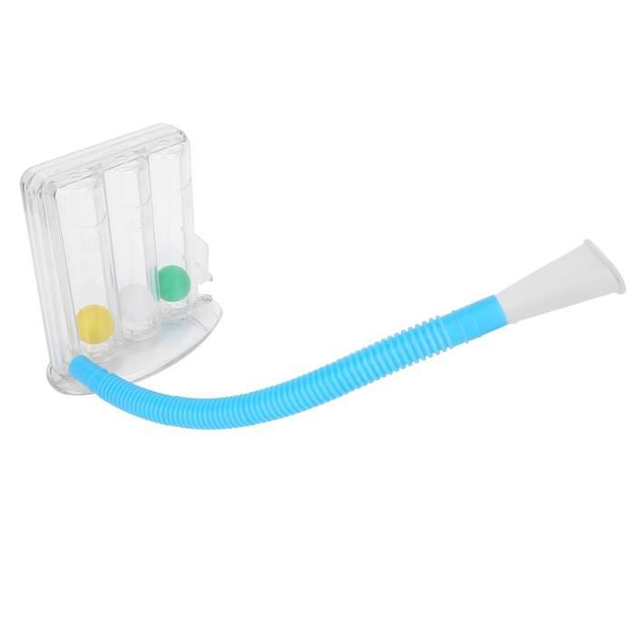Entraîneur Respiratoire Poumons - Exercice Capacité Pulmonaire | Résistance Réglable | Silicone Et ABS