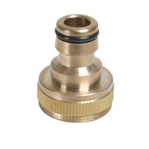 Connecteur de robinet - SILVERLINE - Nez de robinet en laiton - Raccord rapide - 3/4 BSP - Durable