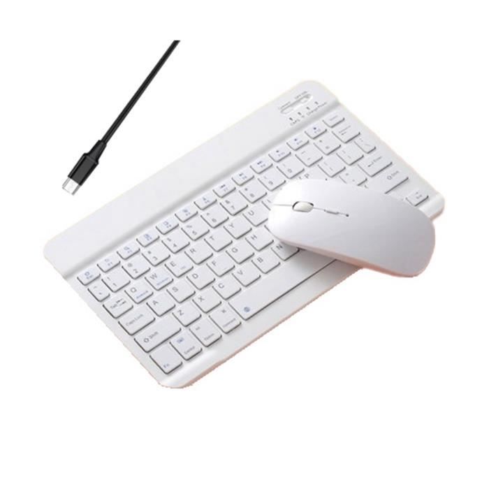 Mini Clavier Bluetooth Sans Fil TéLéPhone Tablette PC Clavier Bluetooth Portable Souris pour Android C