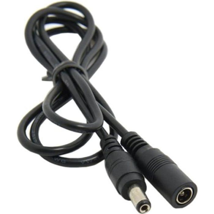 1 5m Dc Connecteur Fiche D Alimentation Avec Cable D Extension 2 1 X 5 5dc Cordon D Alimentation Dc Male A Femelle 12v Extension De Prix Pas Cher Cdiscount