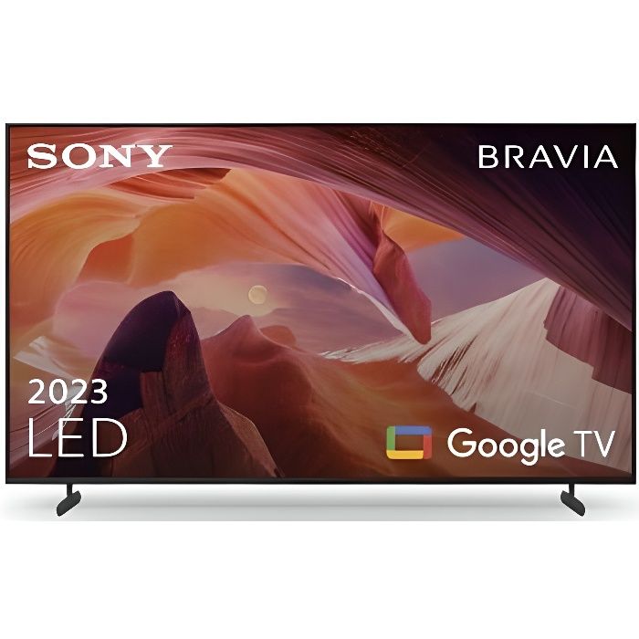 TV LED Sony KD 85X80L Série Bravia X80L 215 cm 4K UHD Google TV 2023 Noir
